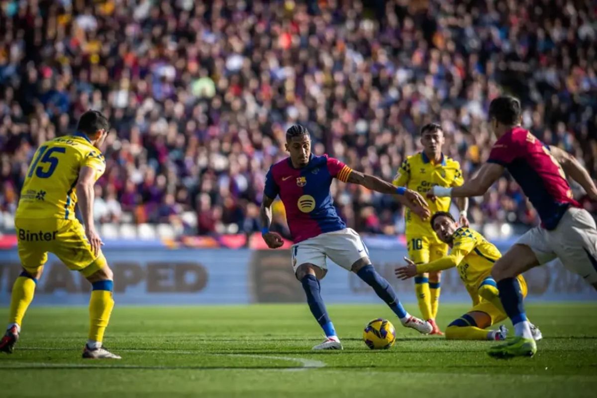 Kekalahan 1-2 dari Las Palmas ancam posisi Barcelona di puncak klasemen