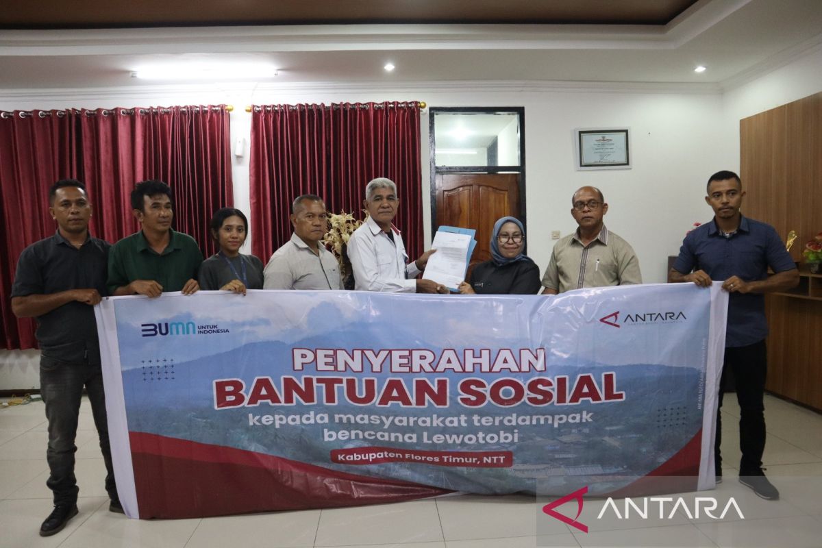 Pemkab Flotim ucapkan terima kasih bantuan LKBN ANTARA bagi korban erupsi