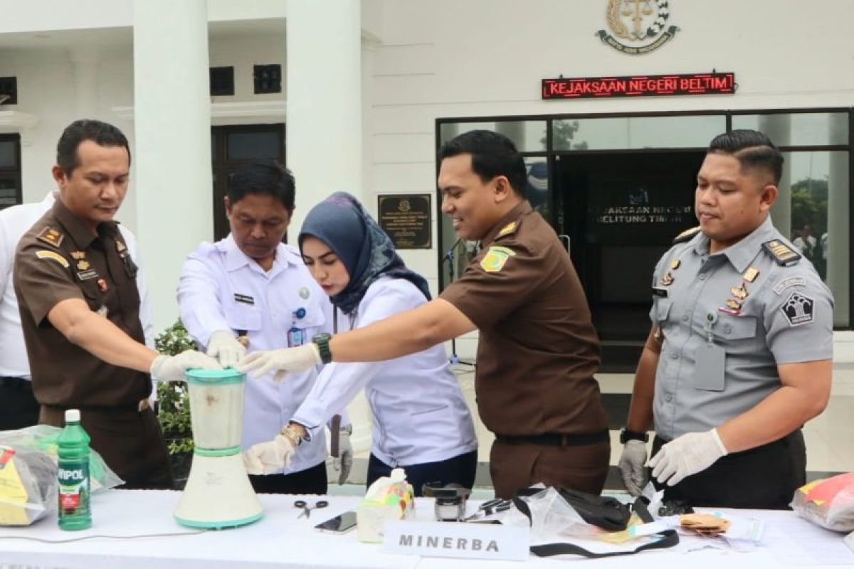 Kejari Belitung Timur musnahkan barang bukti 25 gram sabu