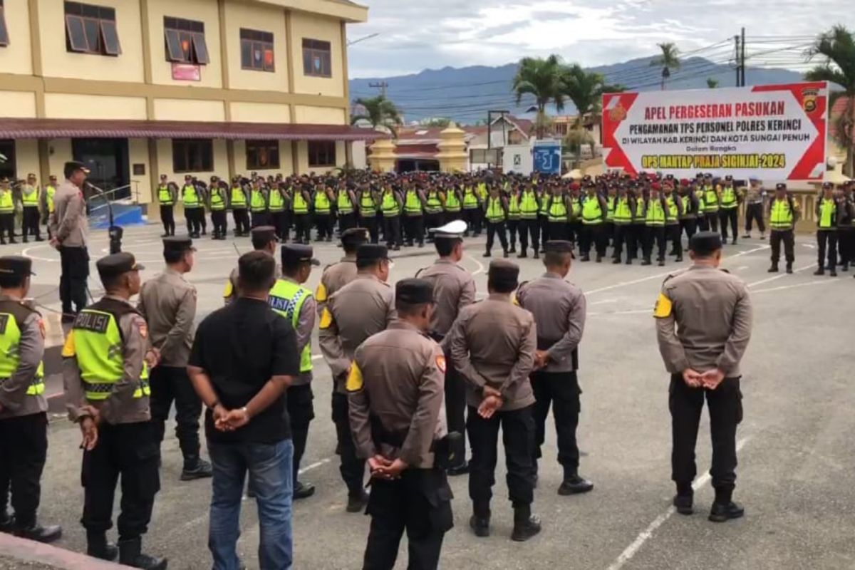 Polres Kerinci kerahkan ratusan personel amankan PSU Sungai Penuh