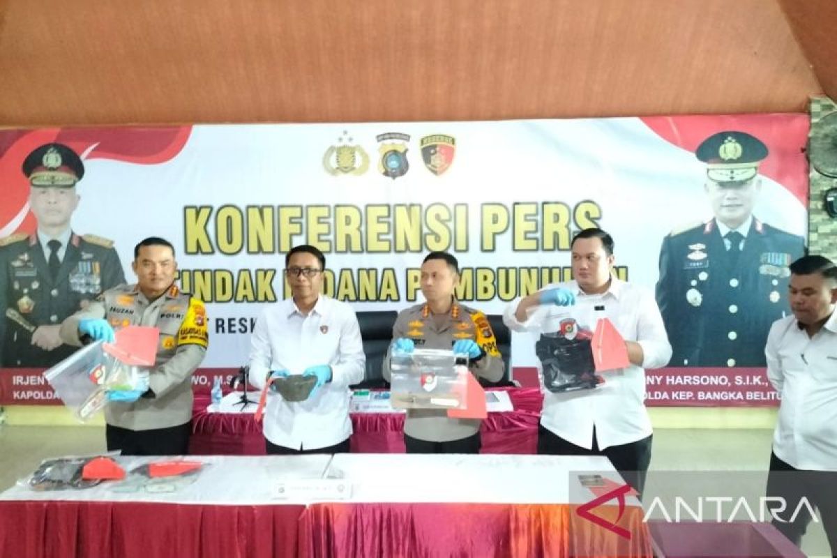 Begini kronologi pembunuhan istri dan anak di Pangkalpinang