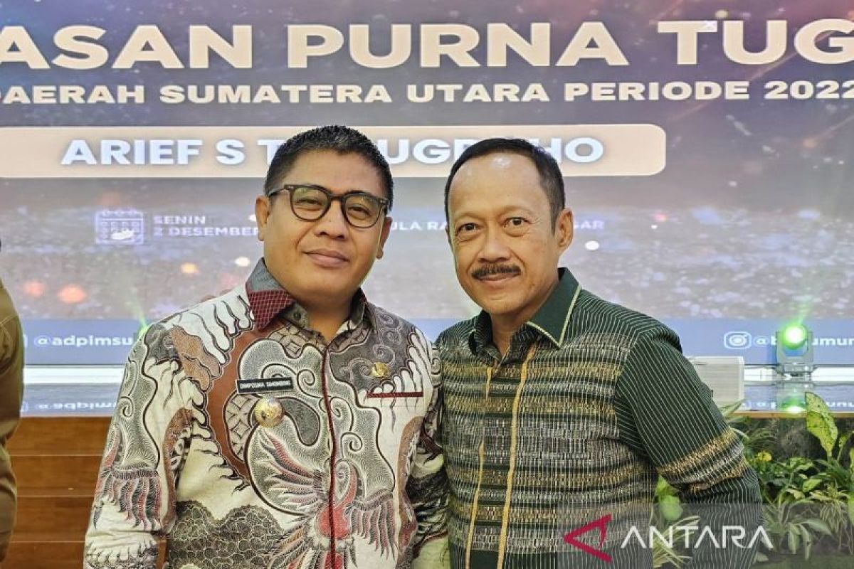 Pj Bupati Taput hadiri pelepasan purna tugas Sekdaprovsu