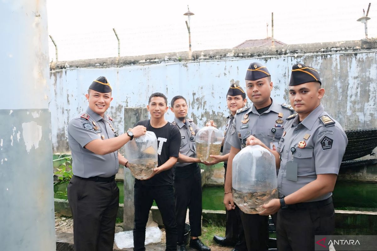 Rutan Kelas I Tanjungpinang panen ikan nila