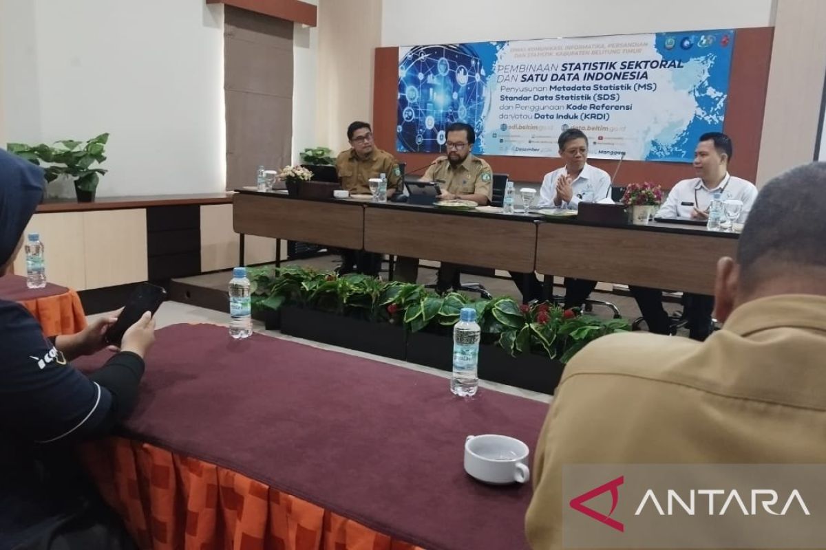 DiskominfoSP Belitung Timur gelar pembinaan statistik sektoral