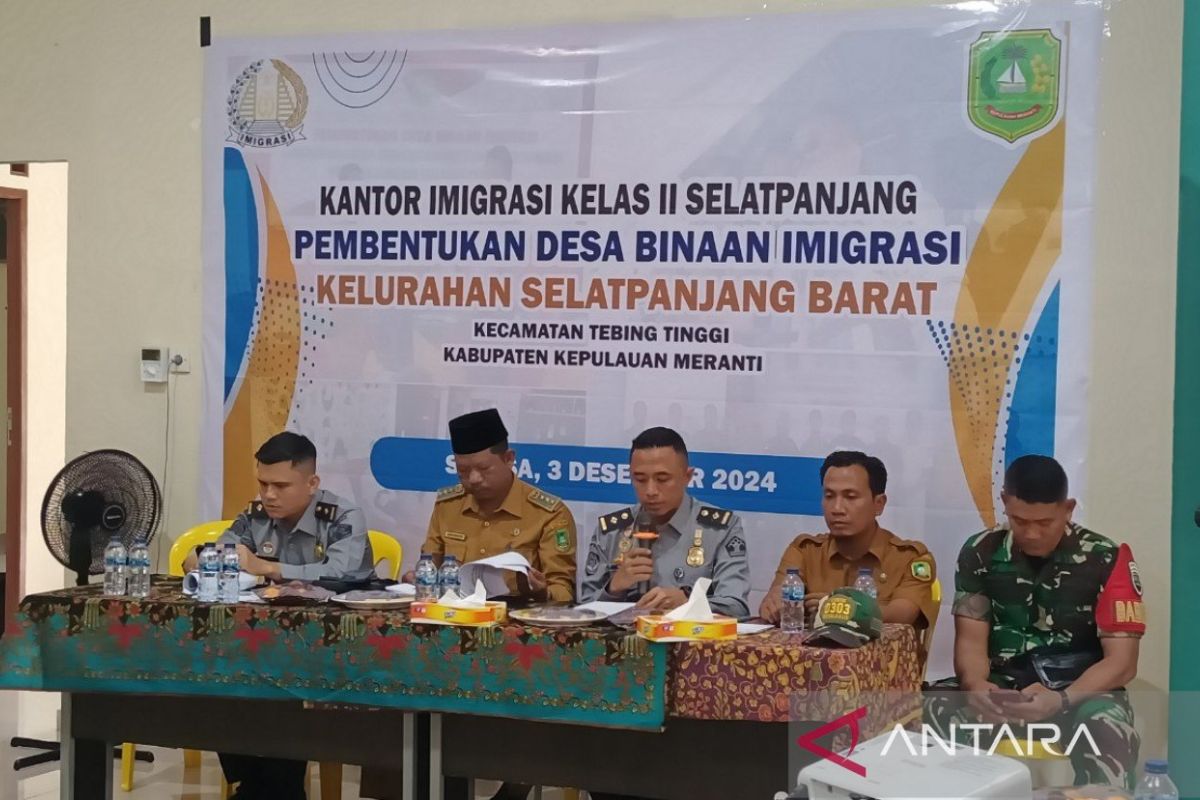 Imigrasi Selatpanjang bentuk 6 kelurahan desa binaan cegah TPPO