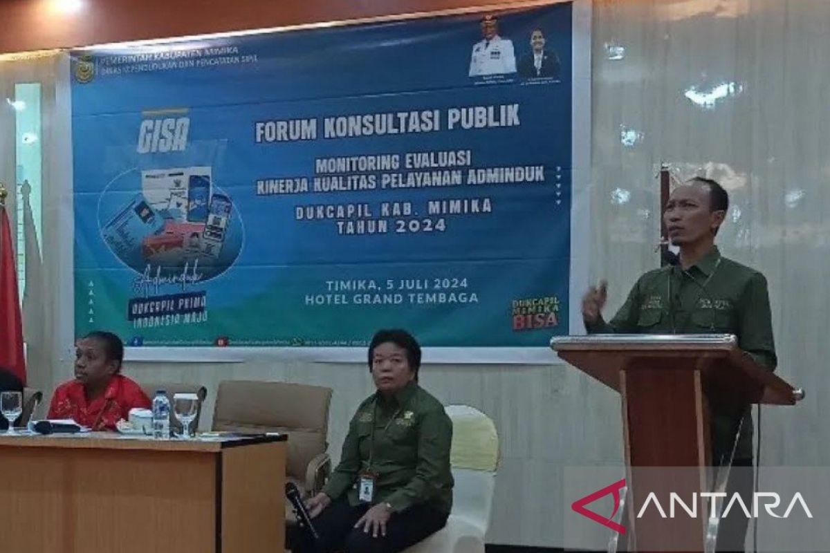 Dukcapil lakukan layanan kependudukan ke pedalaman Mimika