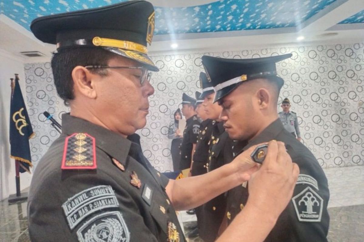 Enam pegawai Lapas Narkotika Pematangsiantar naik pangkat, begini harapan pimpinan