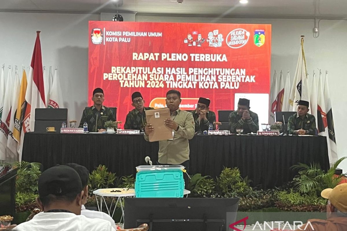 KPU-Palu mulai pleno perhitungan suara tingkat kota Pilkada 2024