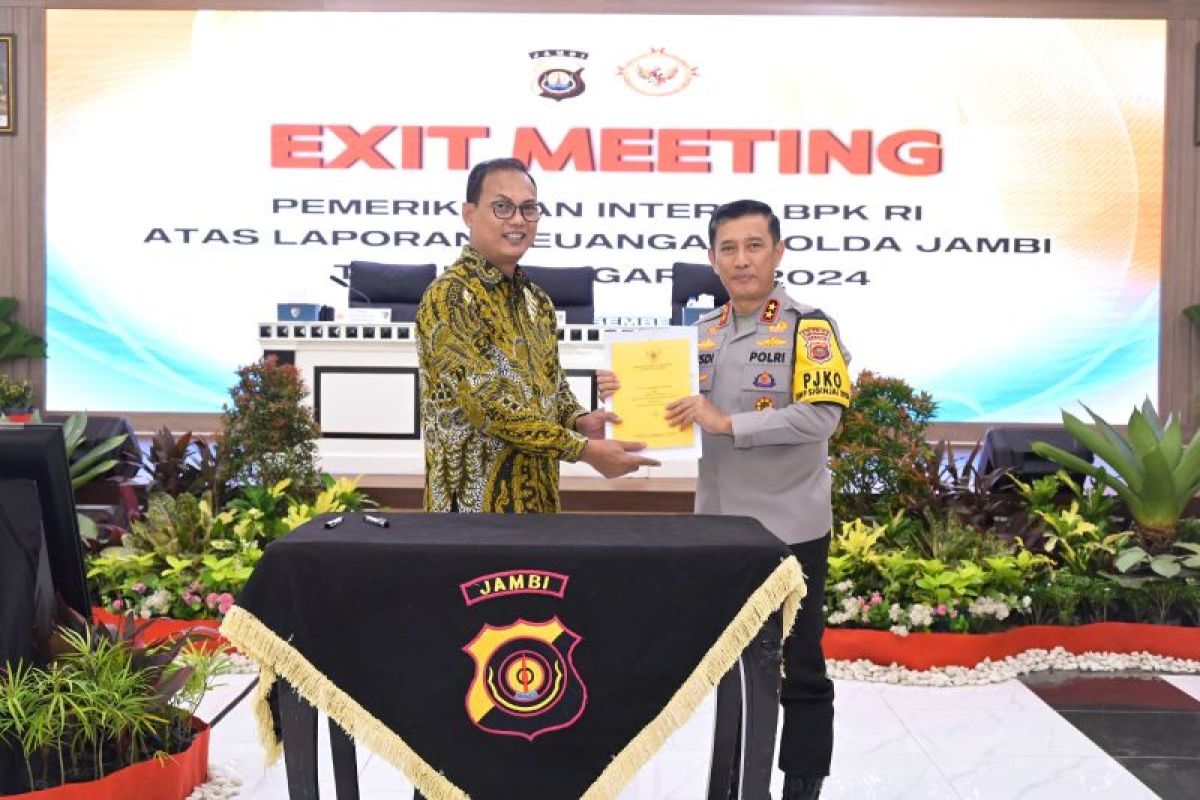 Polda Jambi menggelar rapat pemeriksaan interim laporan keuangan Polri tahun anggaran 2024