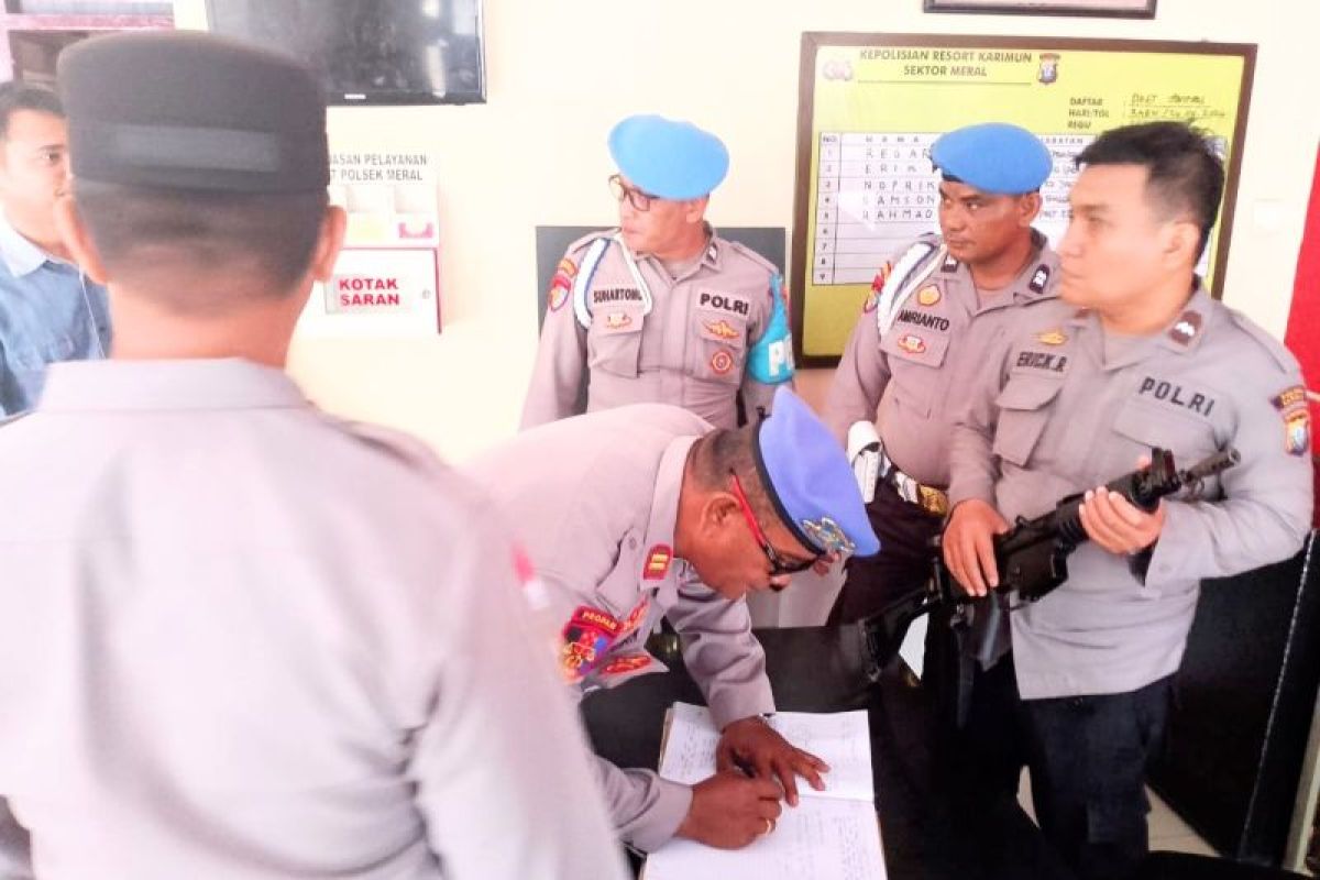 Polres Karimun evaluasi penggunaan senjata api oleh anggota