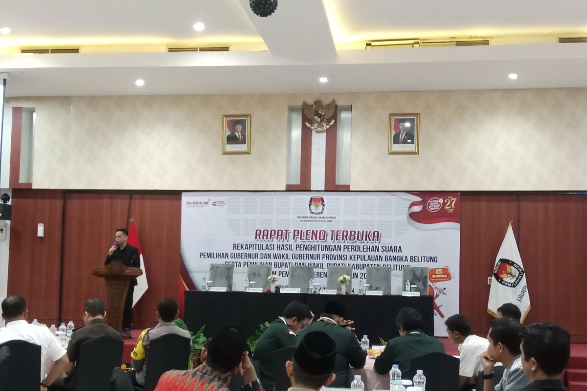 Tingkat partisipasi pemilih Pilkada 2024 di Belitung capai 73,5 persen