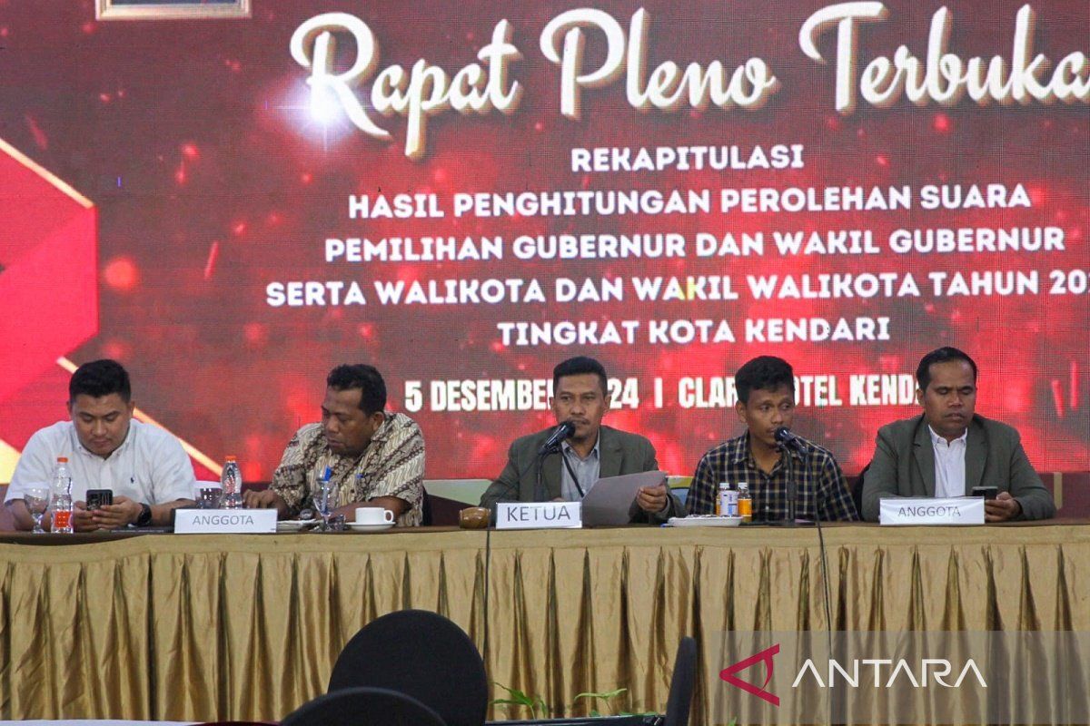 KPU Kendari tetapkan pasangan Siska-Sudirman raih suara tertinggi Pilkada 2024