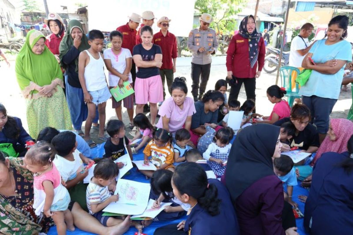 Warga terdampak banjir di Patumbak dapat perhatian khusus dari Polda