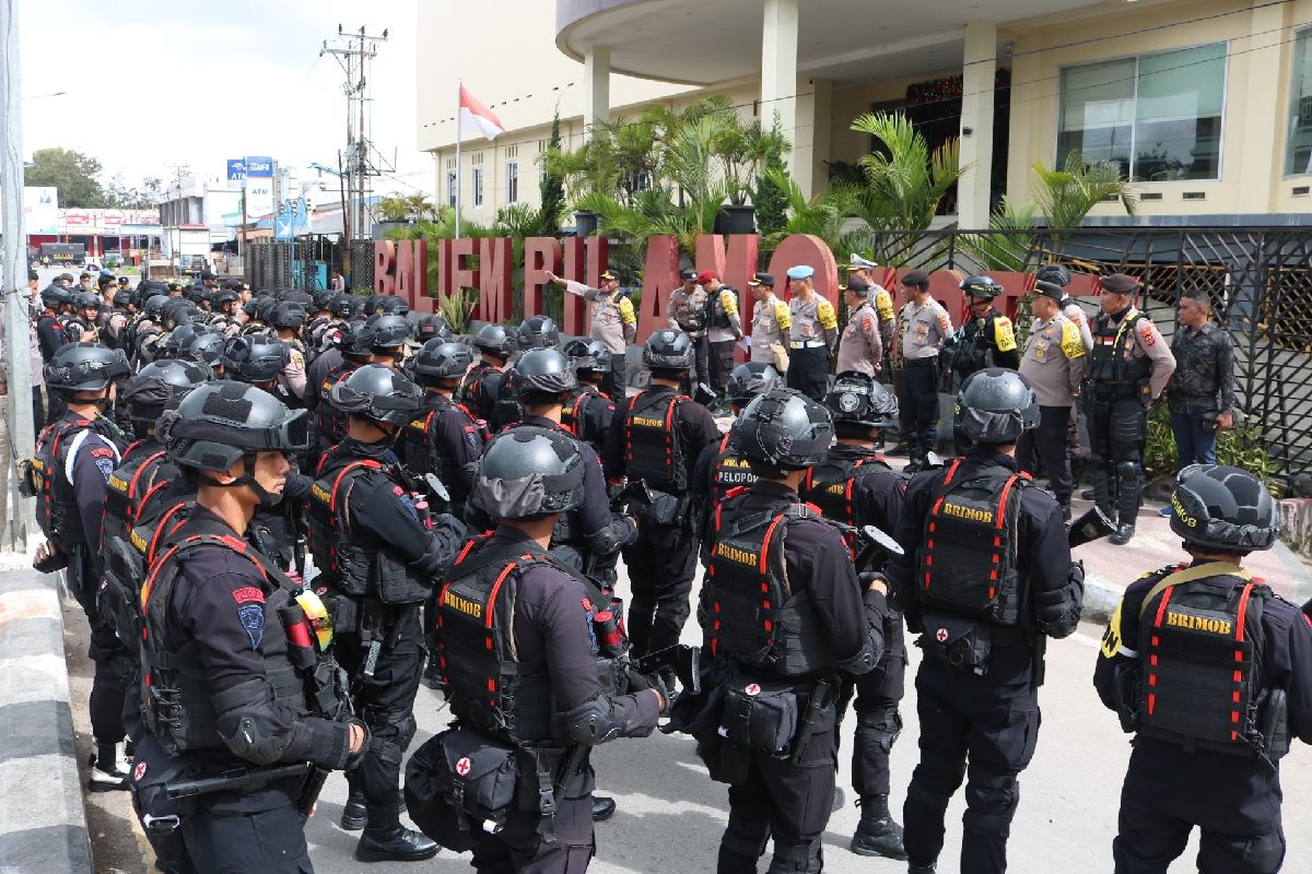 Kasatgas Opswil: 217 personel Polri amankan pleno pilkada KPU Papua Pegunungan