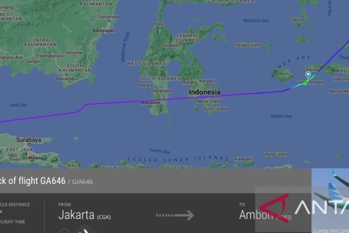 Cuaca buruk, Penerbangan Jakarta-Ambon dialihkan ke Sorong