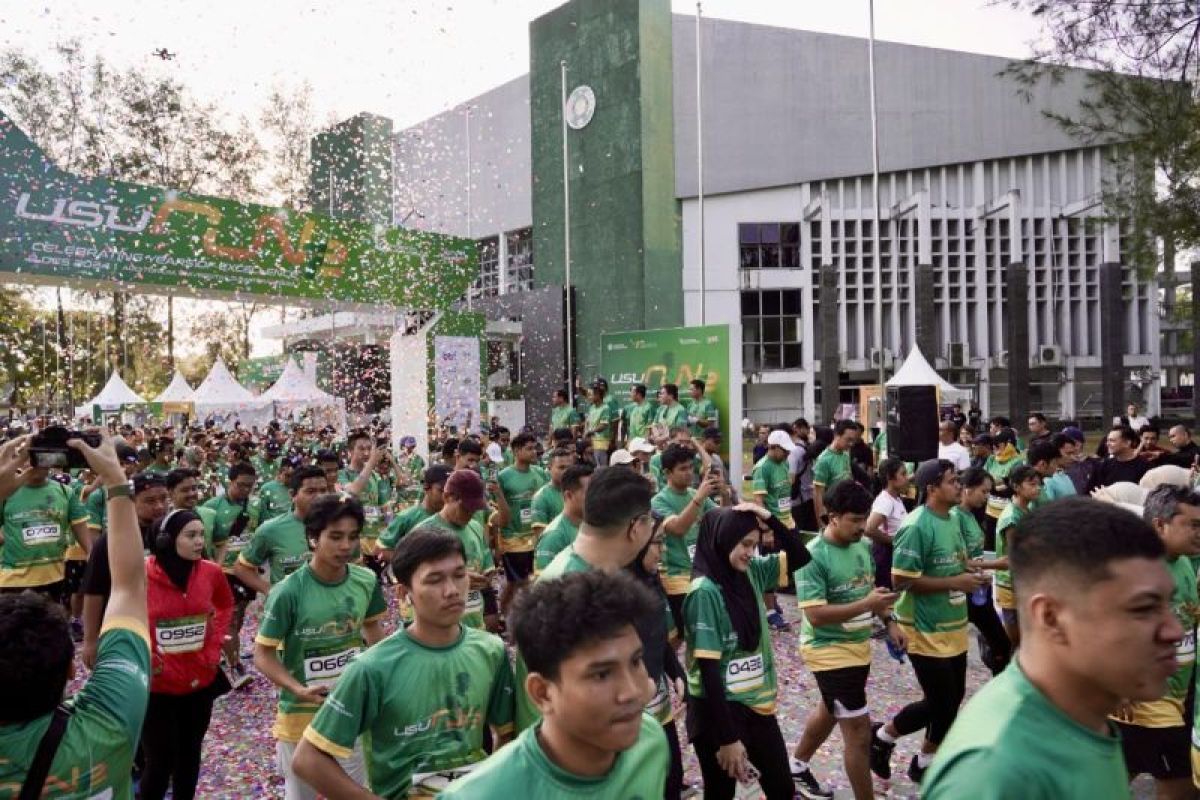 Ribuan peserta USU RUN 2024 meriahkan Dies Natalis ke-72 USU