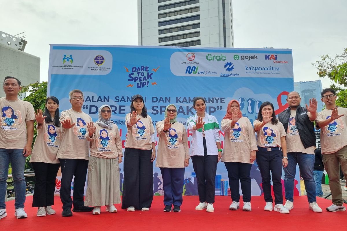 KemenPPPA kampanyekan "dare to speak up" saat car free day