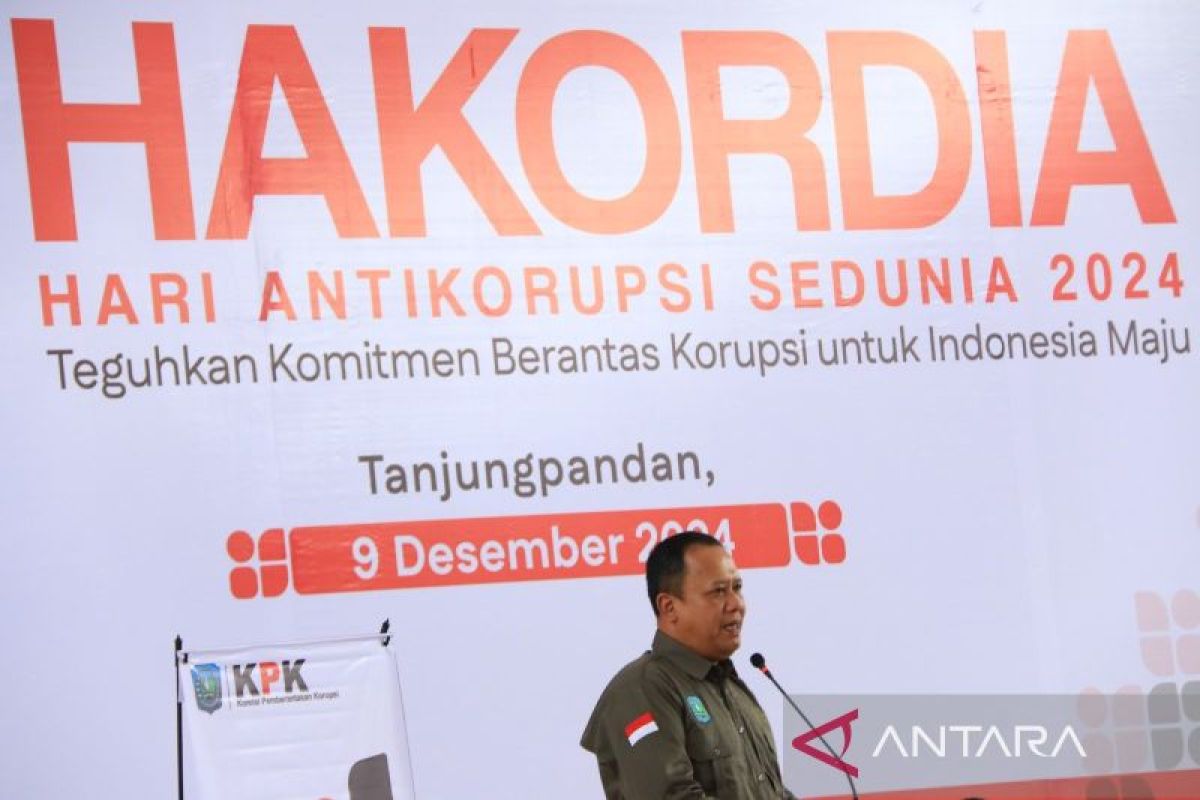 Pj Bupati Belitung serukan komitmen antikorupsi