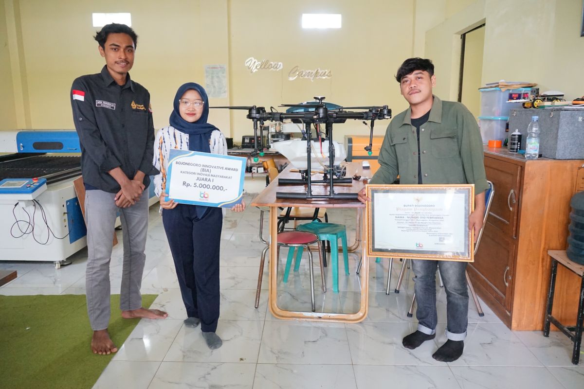 Mahasiswa Unigoro ciptakan drone agrikultur, bantu pemupukan lahan