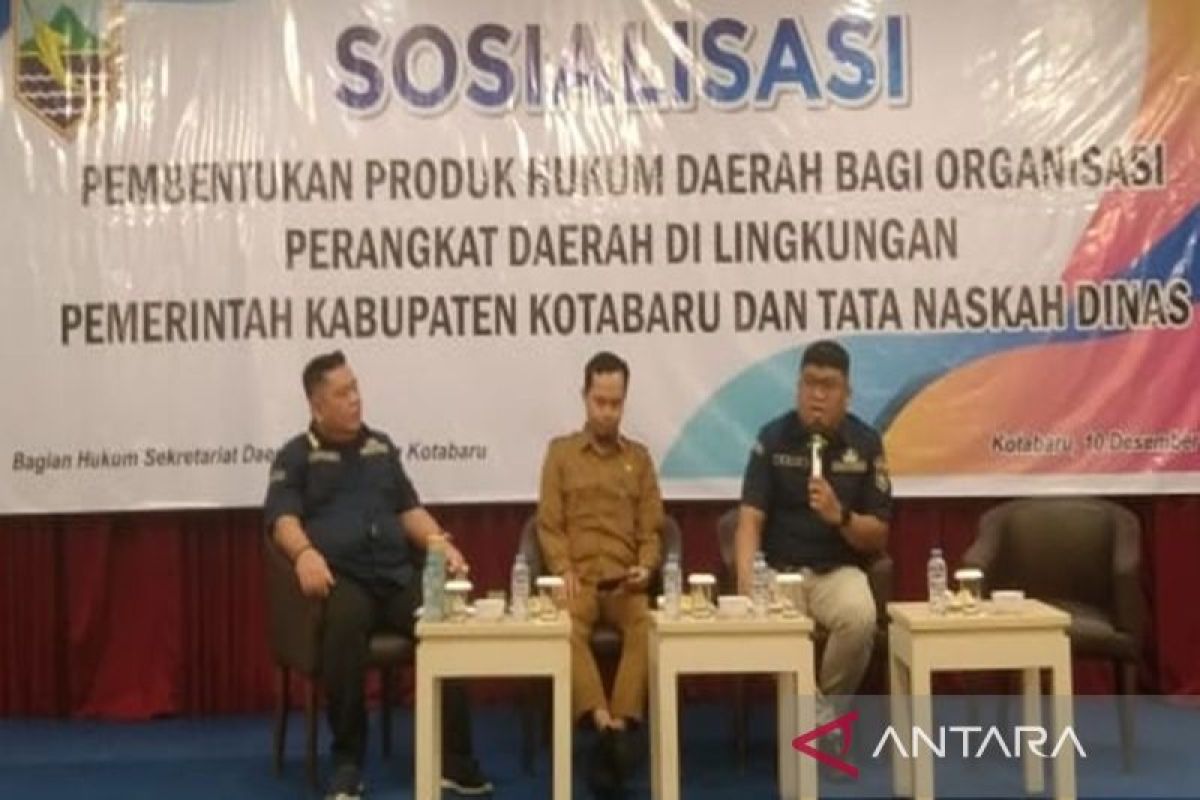 Kotabaru sosialisasikan pembentukan produk hukum ke OPD