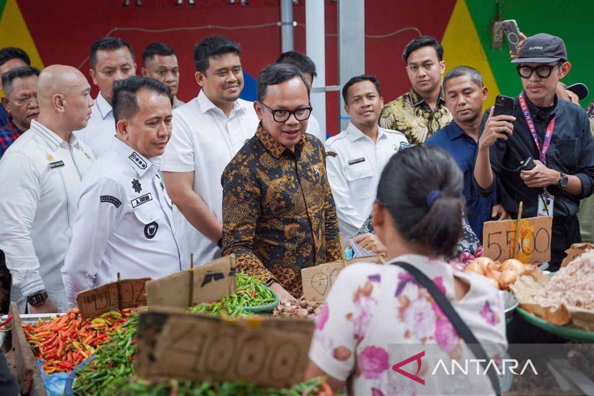 Wamendagri: revitalisasi Pasar  Akik Medan contoh baik penataan pasar