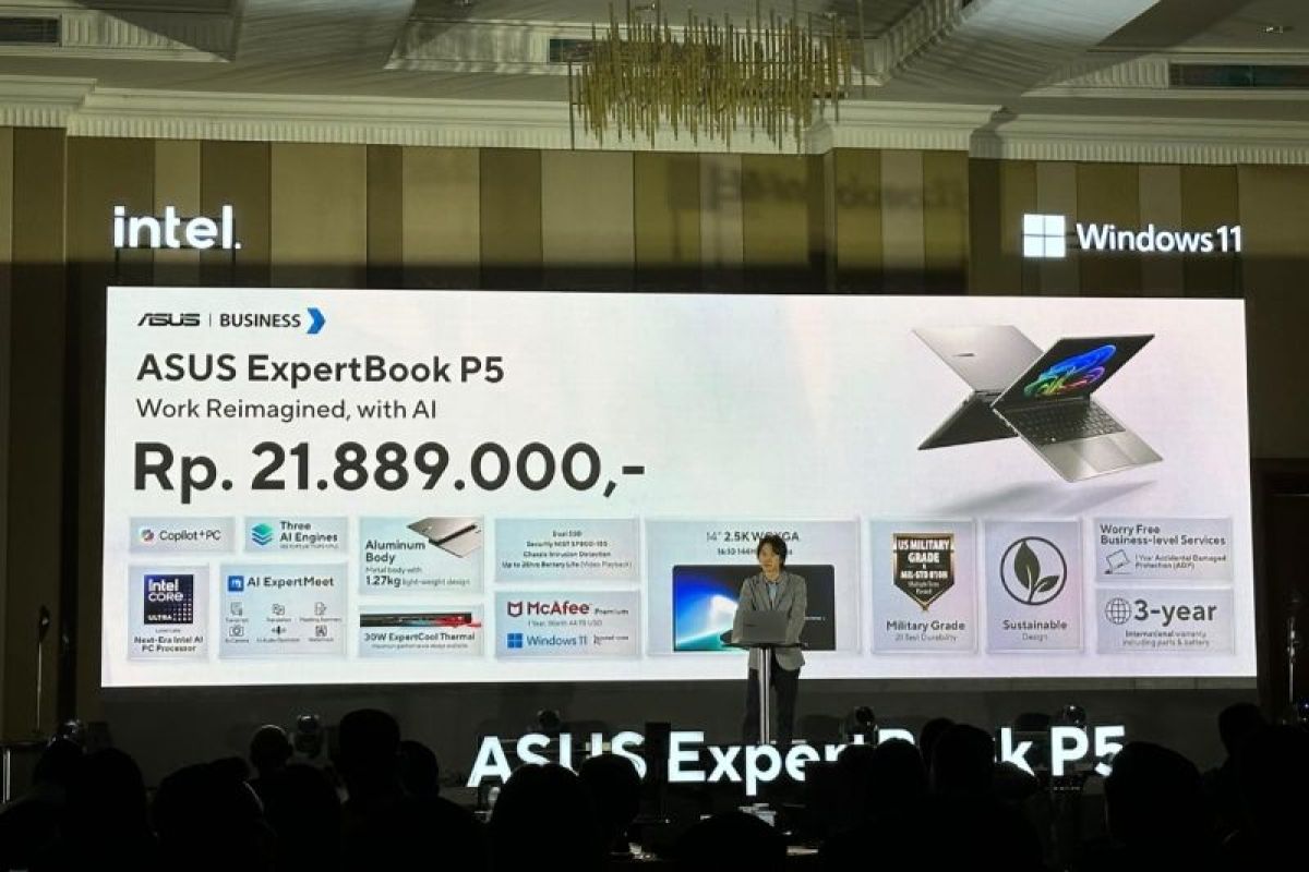 ASUS tawarkan laptop ExpertBook P5 untuk dukung operasional bisnis