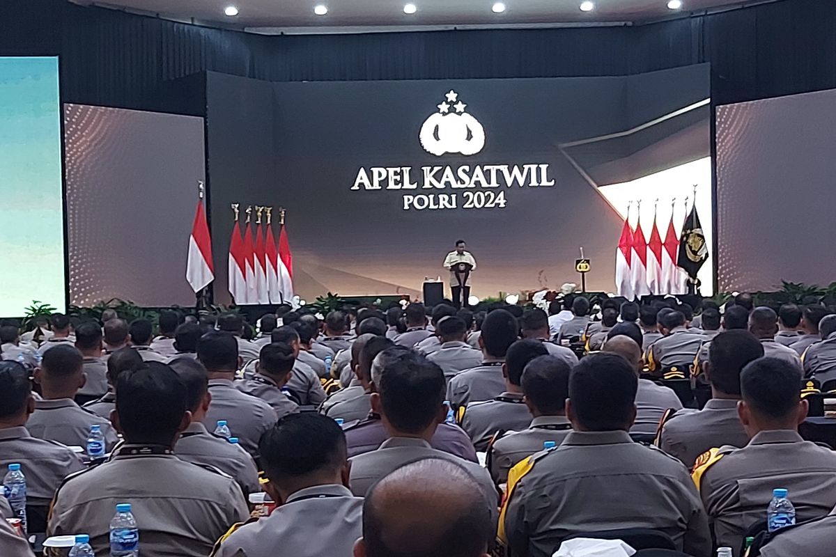 Presiden Prabowo  buka Apel Kasatwil 2024 di Akpol Semarang