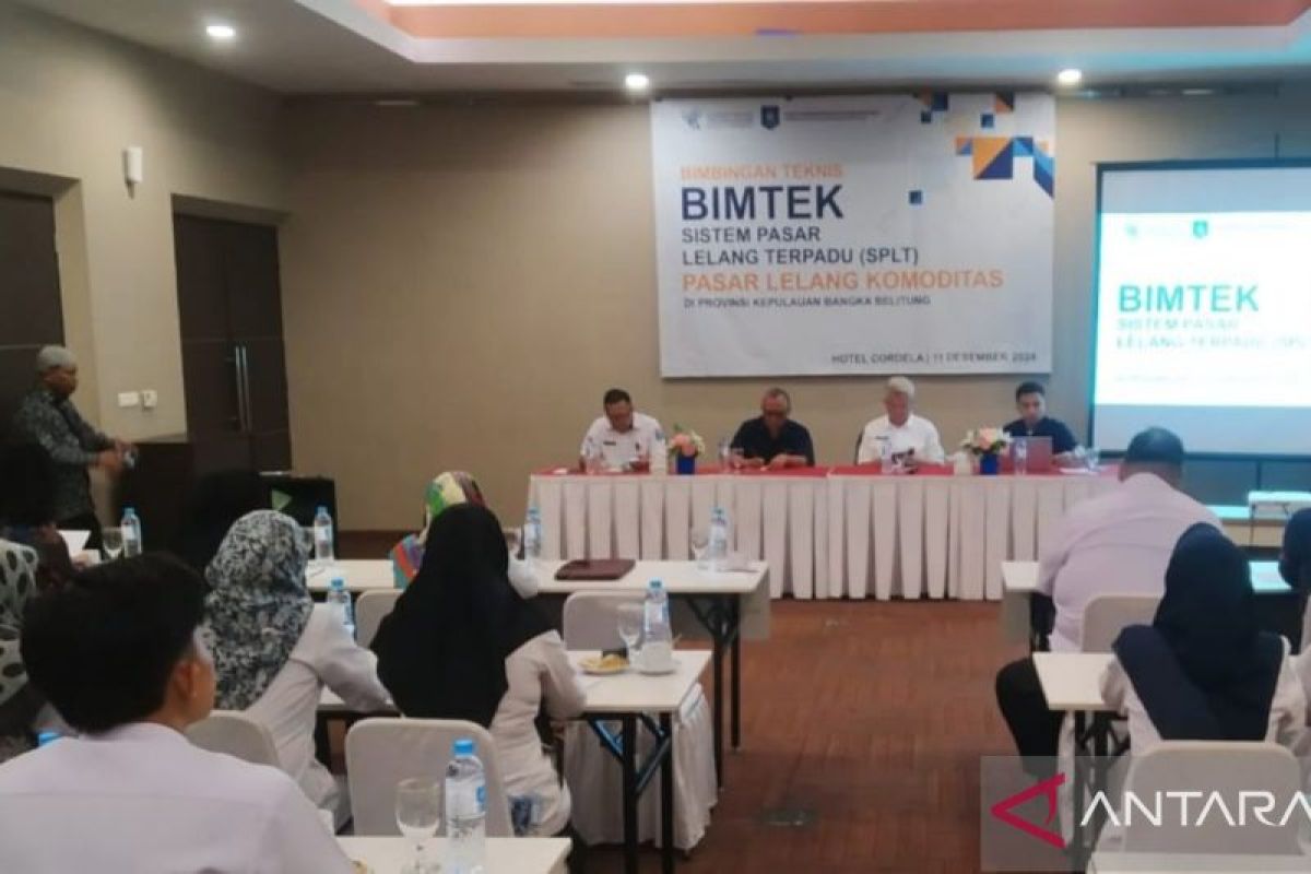 Disperindag Babel gelar bimtek sistem pasar lelang terpadu