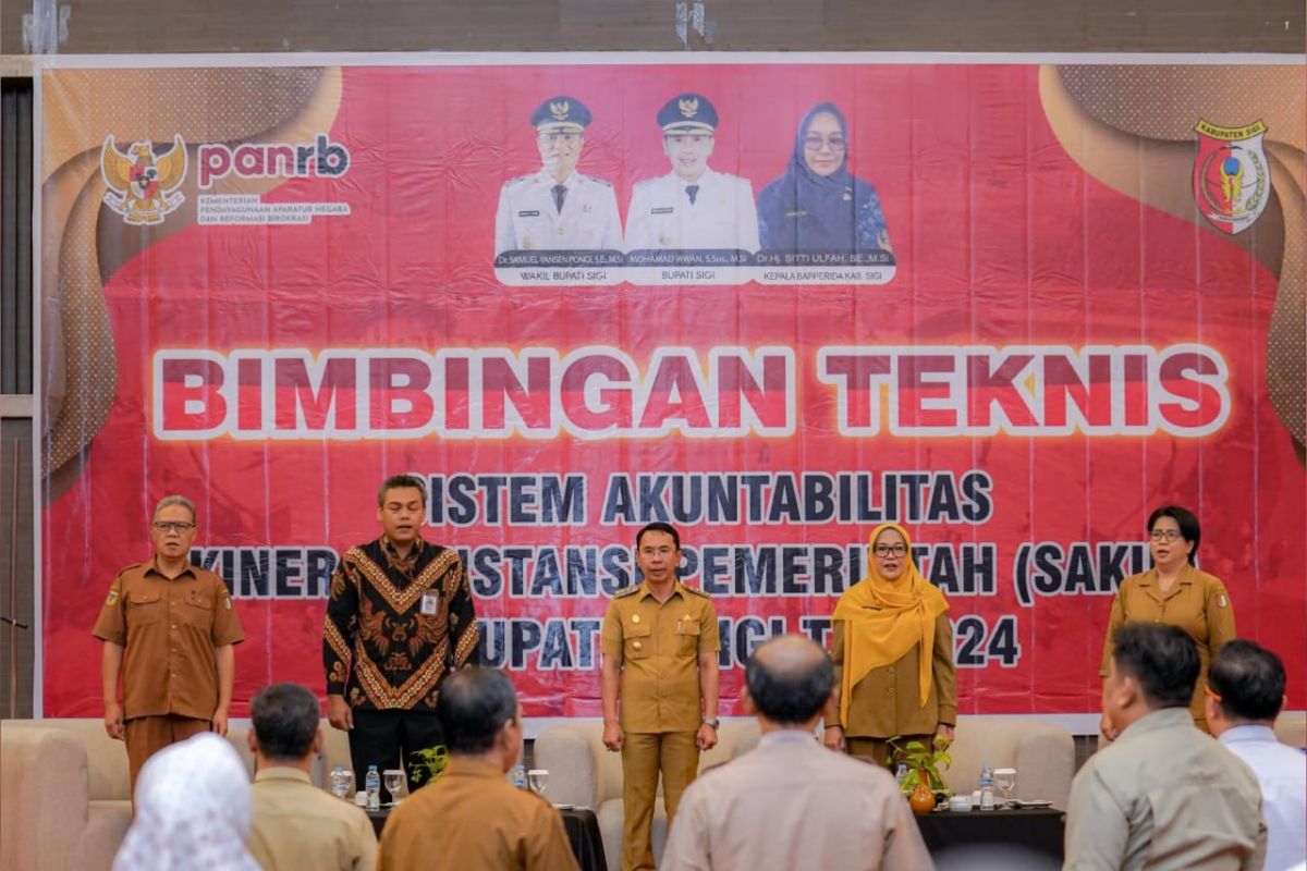 Semua OPD di Sigi menerapkan SAKIP untuk pemerintahan bersih dan efektif