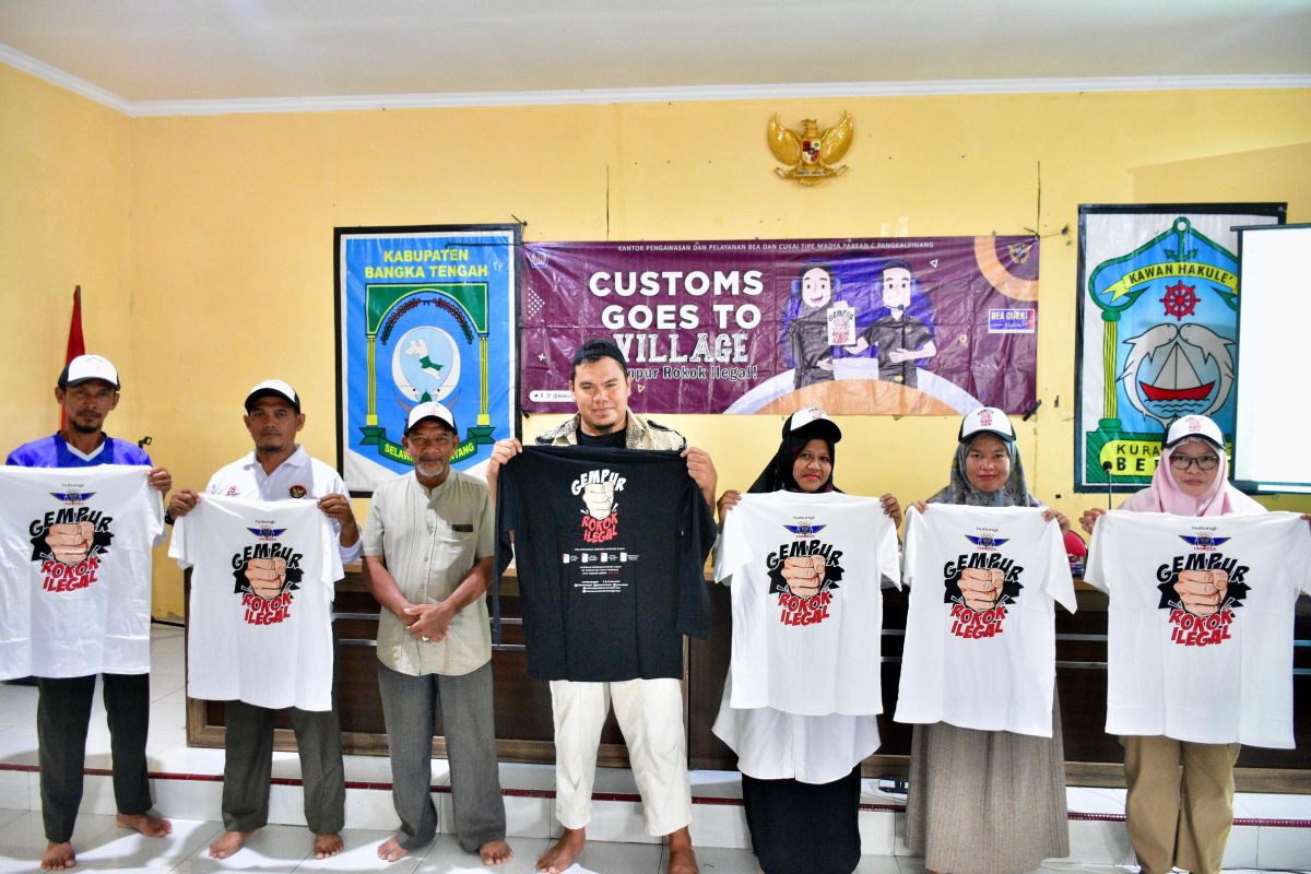 Bea Cukai gelar Customs Goes to Village berantas rokok ilegal di Pulau Bangka