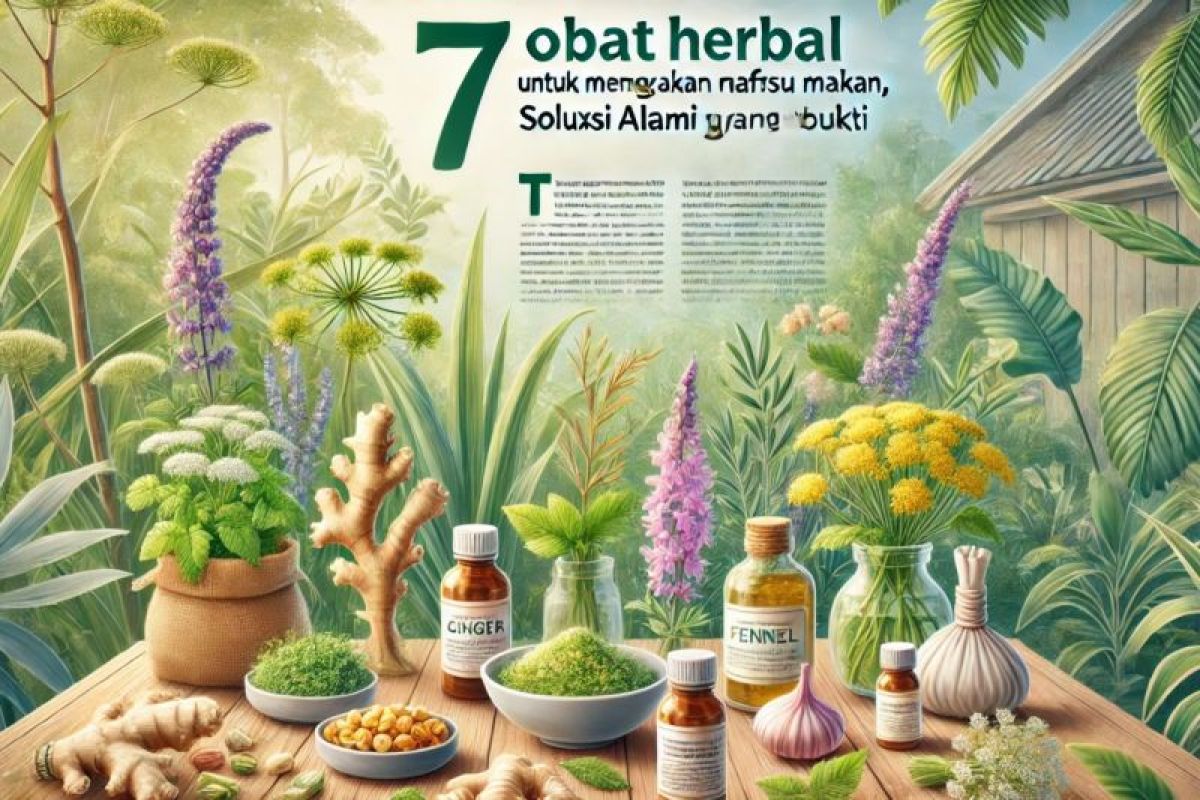 7 obat herbal terbaik untuk meningkatkan nafsu makan, solusi alami yang terbukti