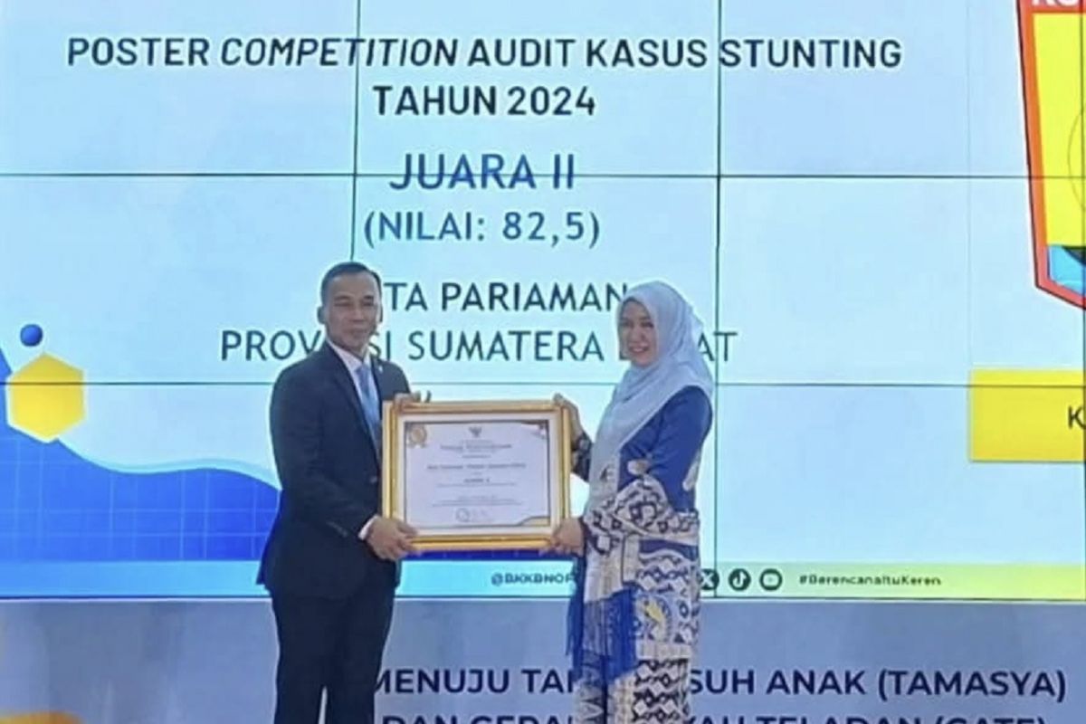 TPPS Pariaman juara II poster audit kasus stunting di BKKBN