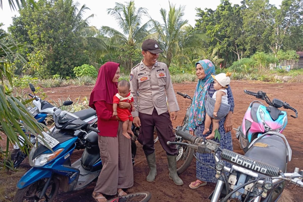 Jaga situasi kamtibmas tetap kondusif, ini yang dilakukan Kapolsek di Teluk Meranti