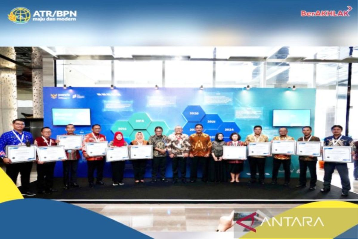 Kementerian ATR/BPN raih predikat WBK untuk 12 Kantor Pertanahan