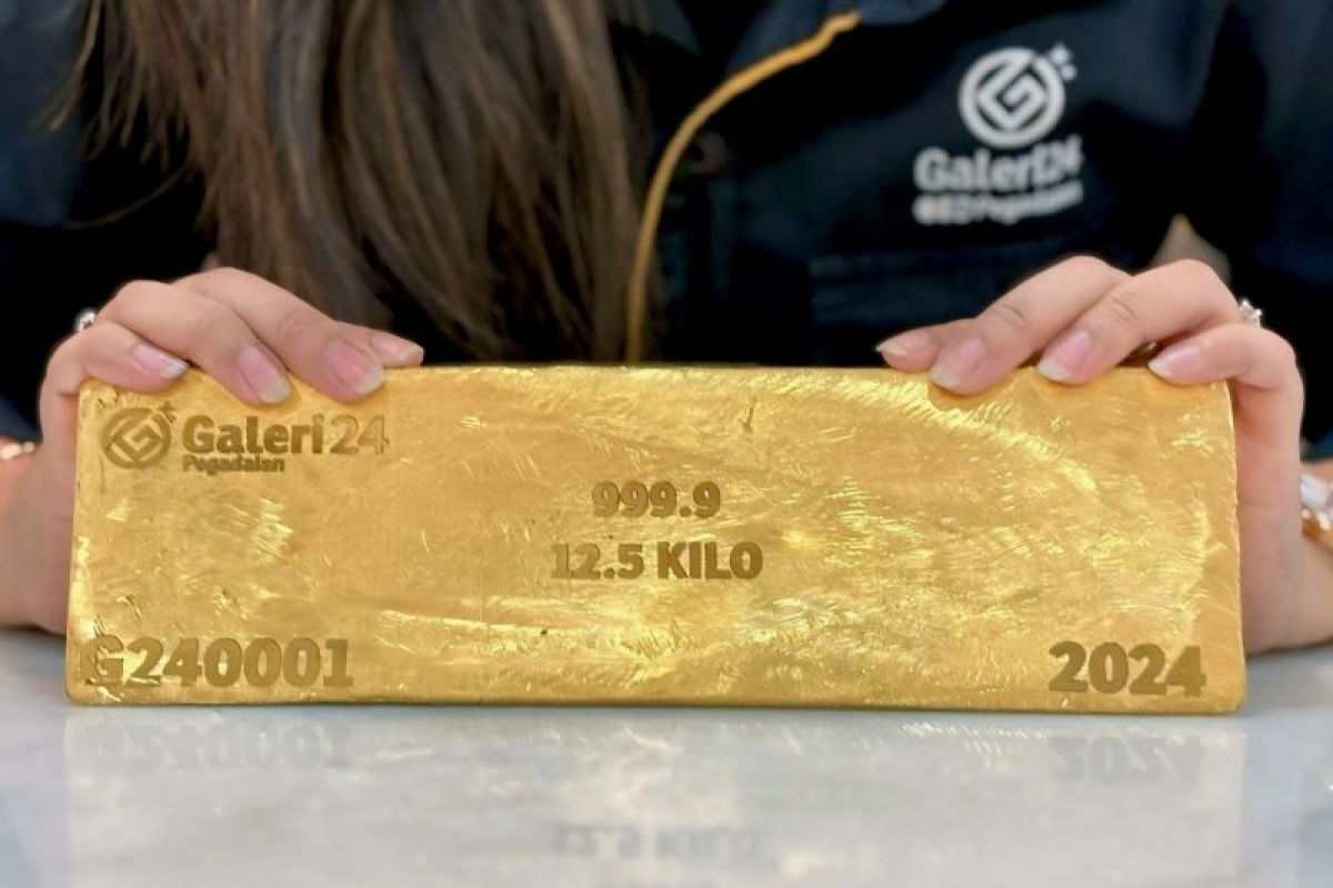 Harga emas Antam, UBS, dan Galeri24 di Pegadaian merangkak naik hari ini