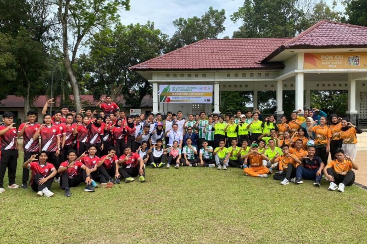 Mahasiswa FIK Unimed gelar Project MK pengembangan ekstrakurikuler cricket