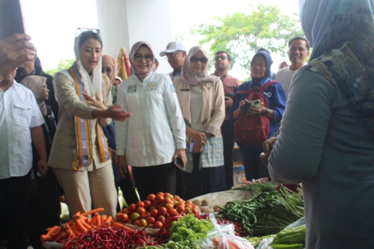 Wamendag  Dyah Roro cek harga sembako di Lombok Tengah