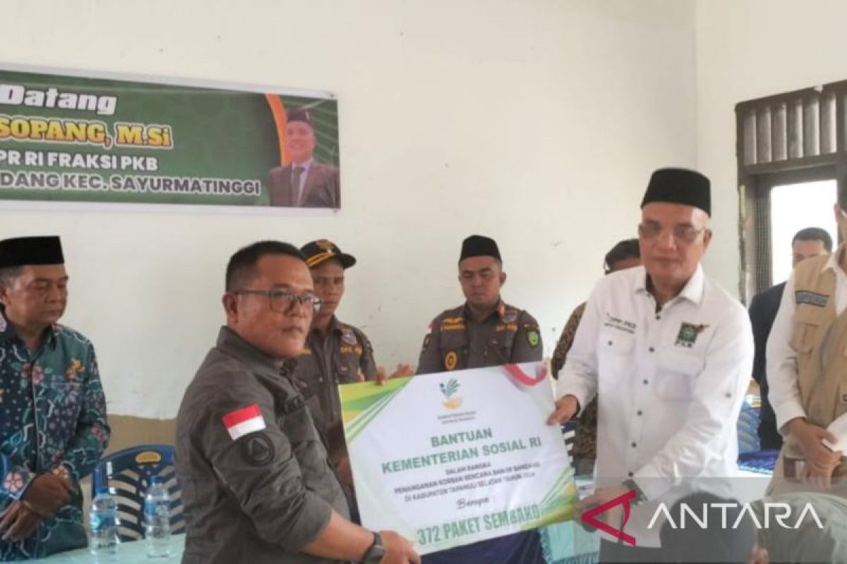 BPBD Tapsel dampingi reses Ketua Komisi VIII DPR RI dan kunjungan Kemensos RI serta BNPB