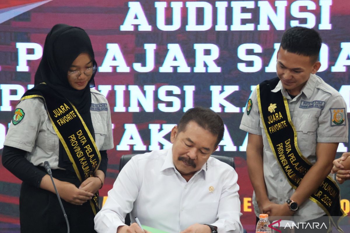 Jaksa Agung harap duta pelajar sadar hukum  jadi teladan edukasi hukum