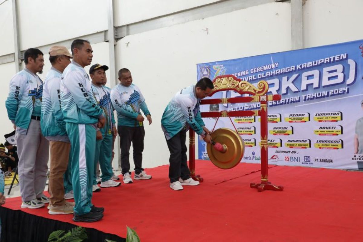 Pj Bupati HSS buka Festival Olahraga Kabupaten tahun 2024