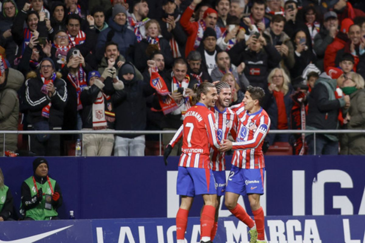 Atletico Madrid naik ke peringkat dua setelah kalahkan Getafe 1-0