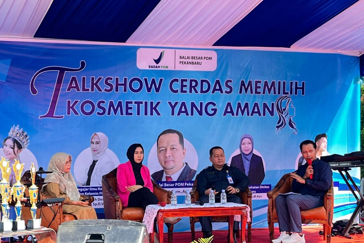 BBPOM di Pekanbaru gelar talk show cara cerdas pilih kosmetik aman