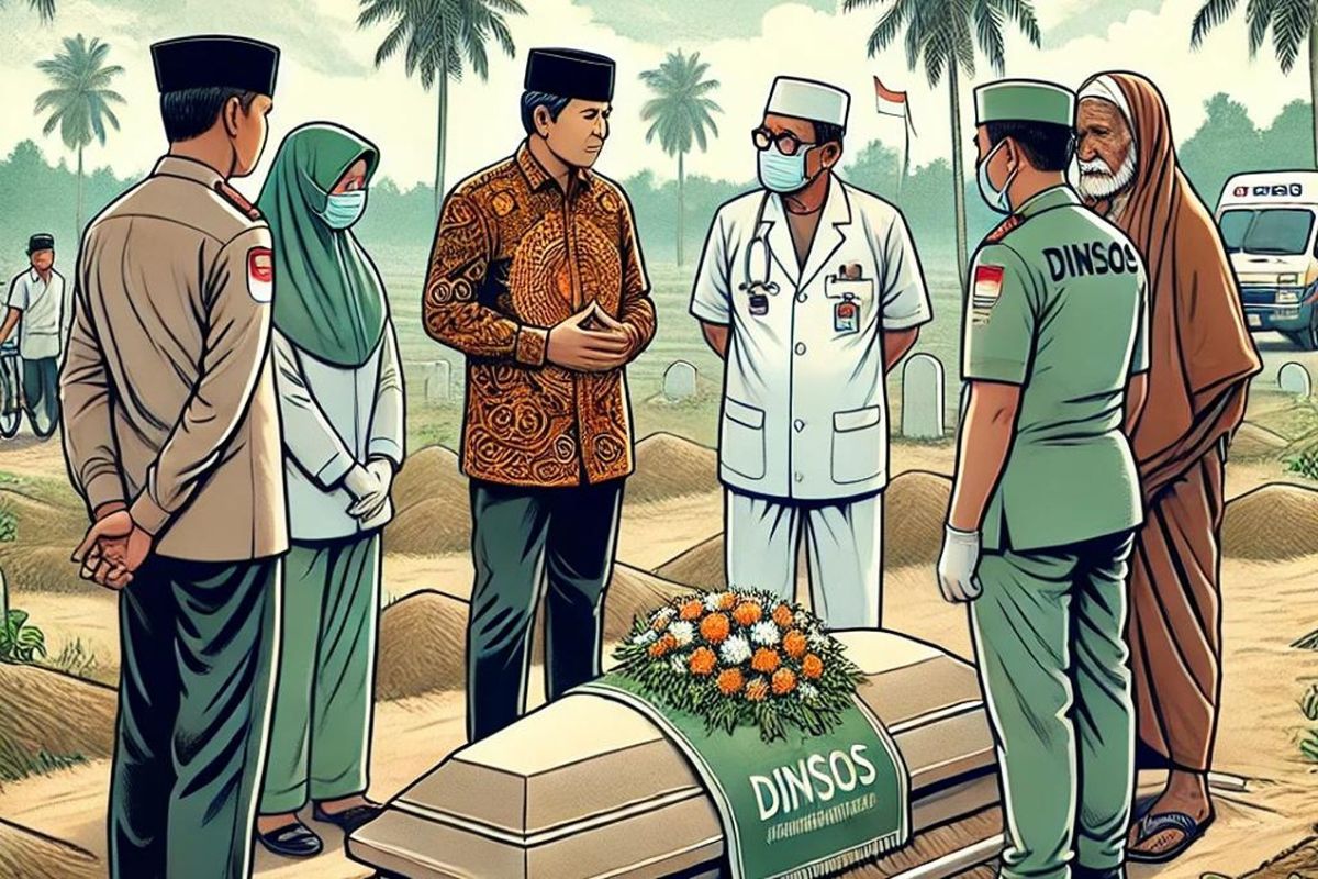 Jenazah tanpa identitas dimakamkan, diduga korban pengeroyokan