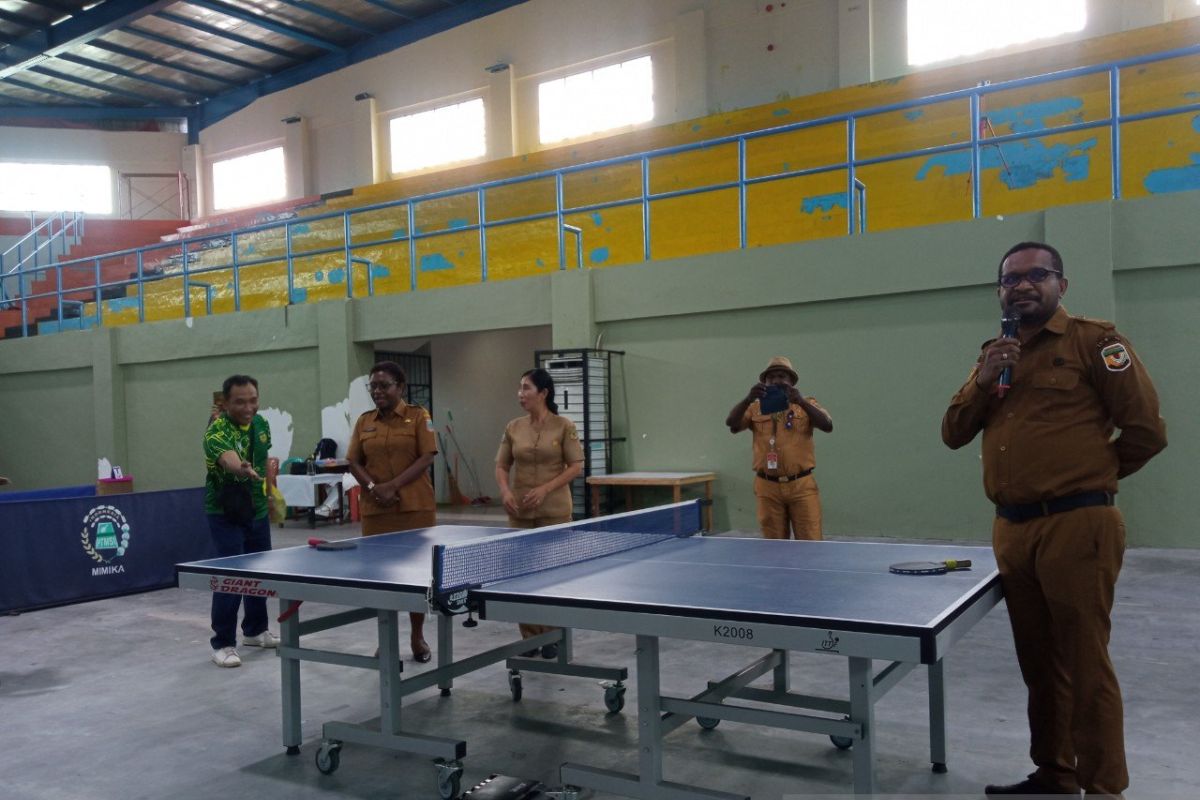 Disparbudpora Mimika gelar kejuaraan tenis meja piala Bupati Cup 2024