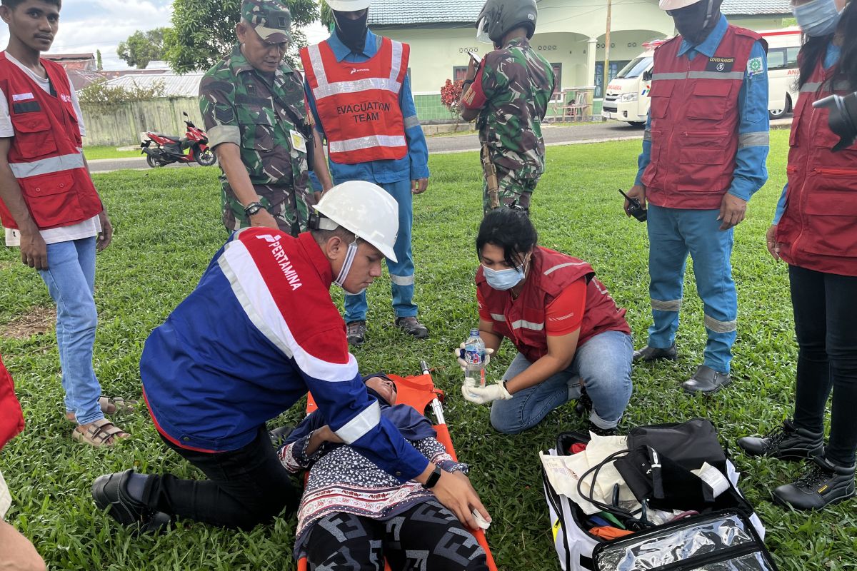 Pertamina Patra Niaga Papua Maluku IT Wayame simulasi operasi keadaan darurat, begini penjelasannya