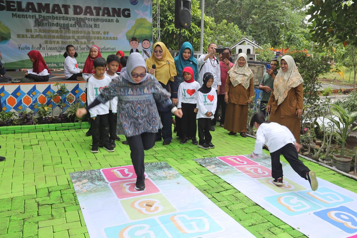 Menteri PPPA apresiasi kampung tematik sediakan ruang ekspresi bagi anak