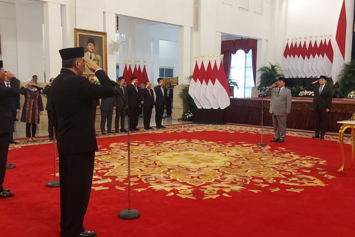 Presiden Prabowo Subianto angkat Sjafrie Sjamsoeddin jadi Ketua Harian Wantanas