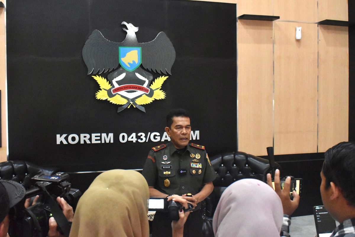 Pokja pembentukan Kodam XX terbentuk, libatkan Korem Gatam dan Korem Gamas