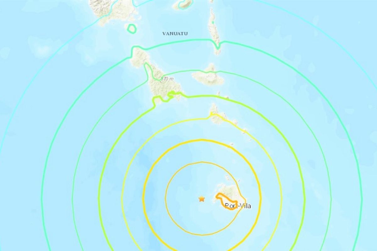 Gempa M 7,3 landa Vanuatu dengan ancaman tsunami