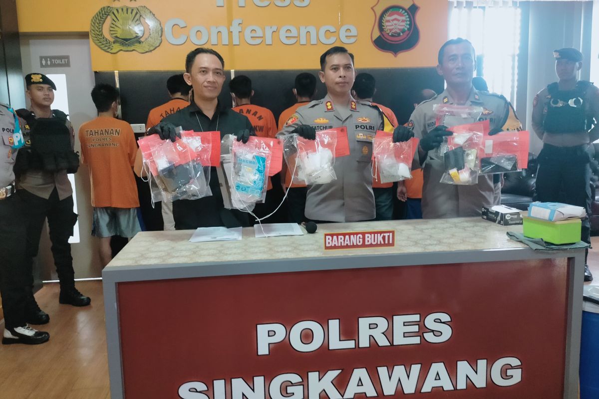 Polres Singkawang tangkap tujuh tersangka narkotika